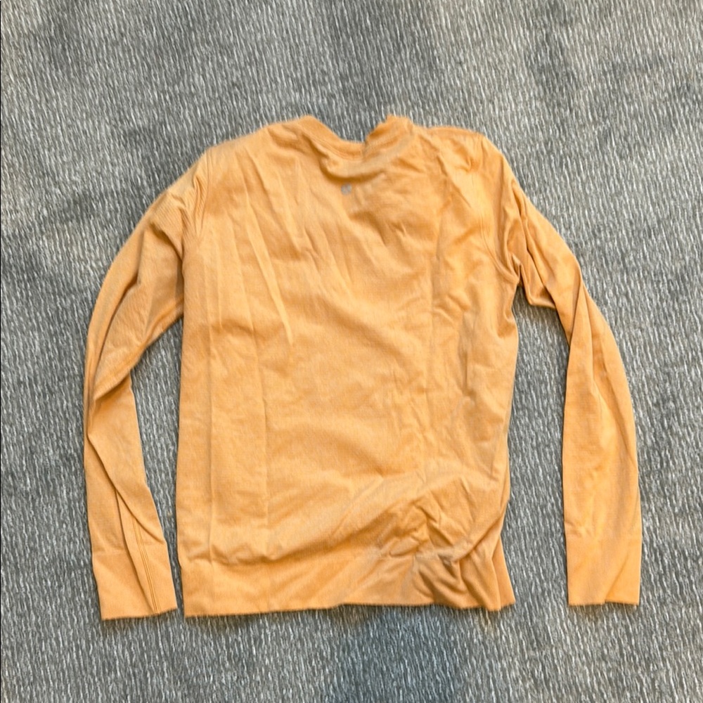 lululemon athletica Long Sleeve Tee in Light Orange